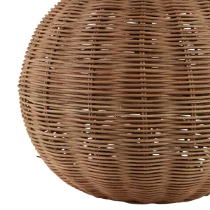 23x20\" Woven Rattan Table Lamp, Natural