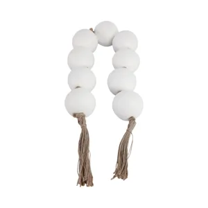 WHITE BEAD GARLAND