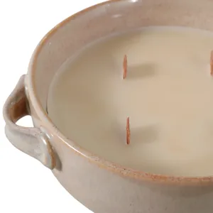 8\" 14 Oz Coffee Candle, Brown