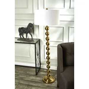 Metal 57" Stacked Ball Floor Lamp, Gold - Kd