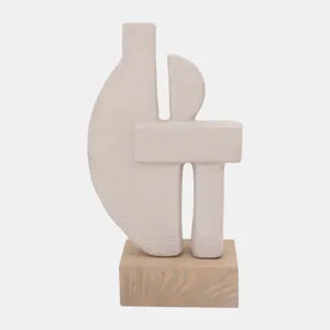 Ecomix 16" Table Sculpture, Ivory