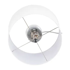 Glass 28\" Orbs Table Lamp, Smoke