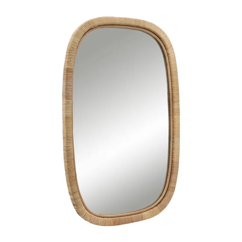 Ec 22x34 Rectangular Mirror, Brown