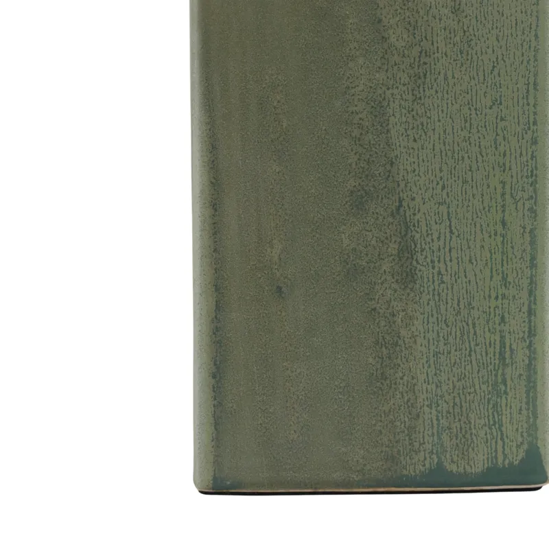 14x29\" Reactive Finish Table Lamp, Green