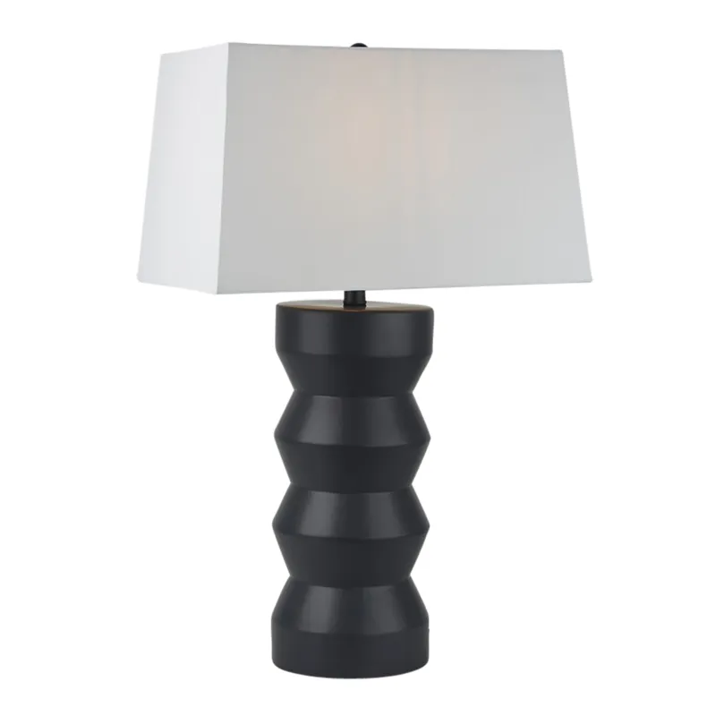 28\" Totem Table Lamp, Black