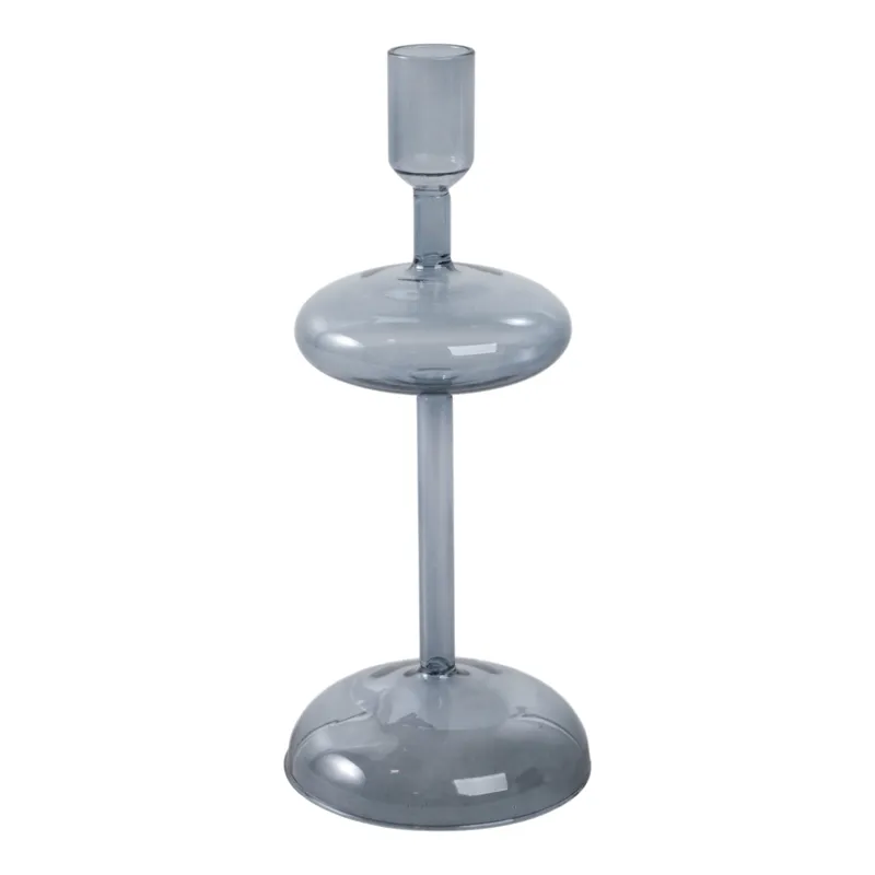 10x4\" Retro Bubble Taper Holder, Blue