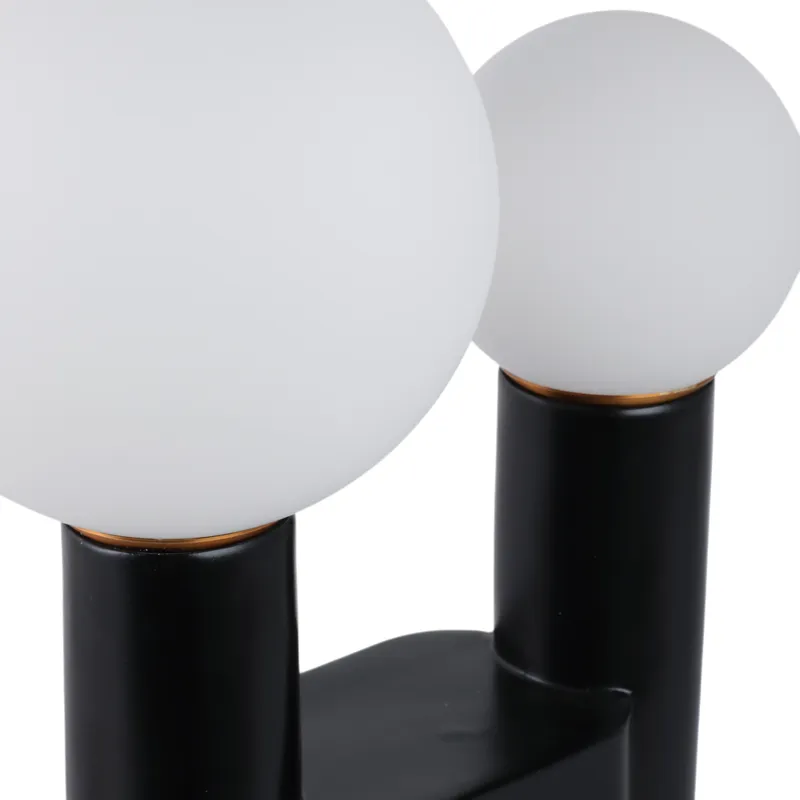 20x12\" Double Head Totem Lamp With Base Switch, Bl
