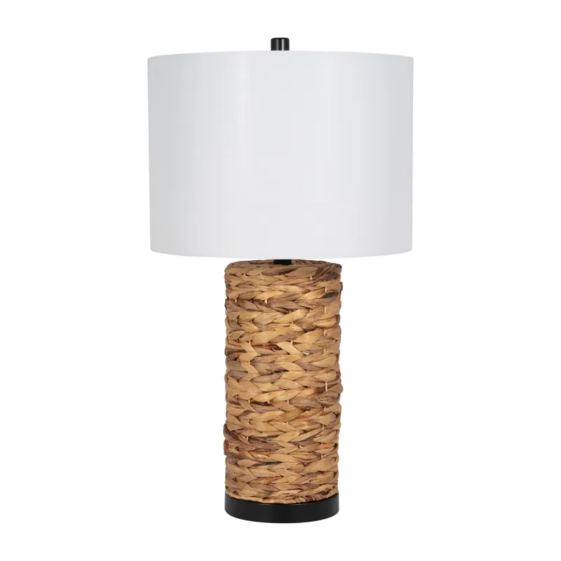 Seagrass 26\" Pillar Table Lamp, Natural