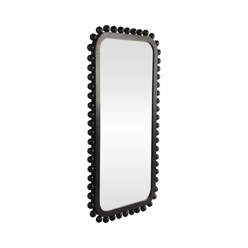 Ec 23x45\" Knobby Rectangular Mirror, Black