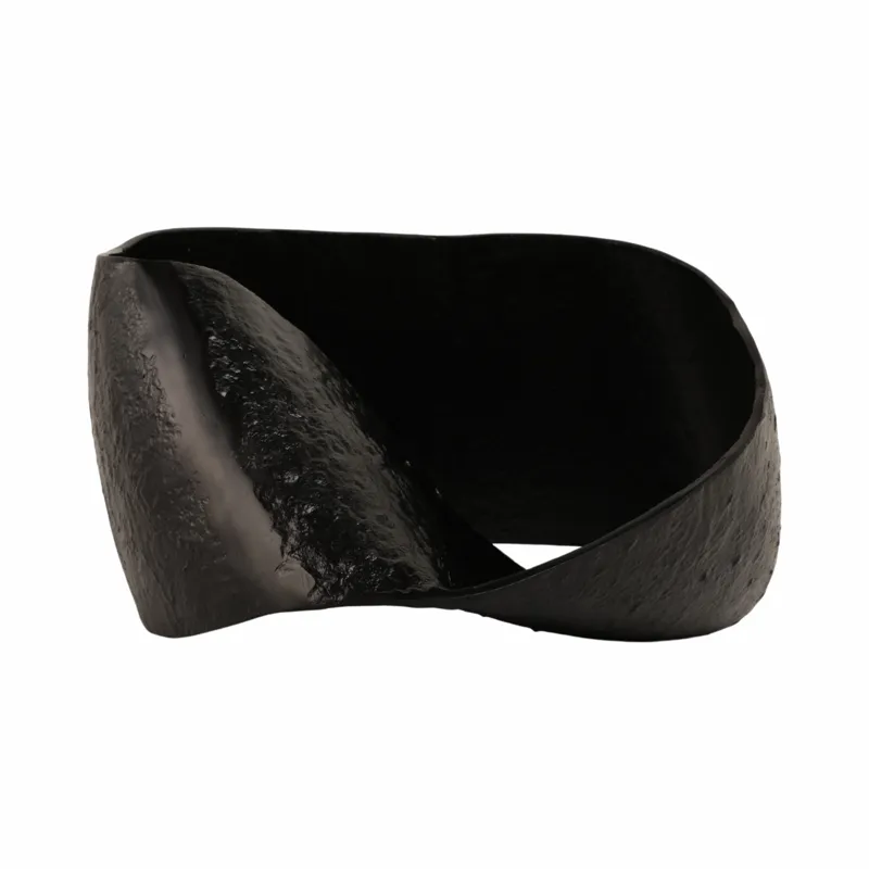 15\" Twisted Metal Circle, Black