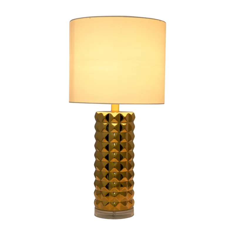 Ceramic 25\" Table Lamp, Gold