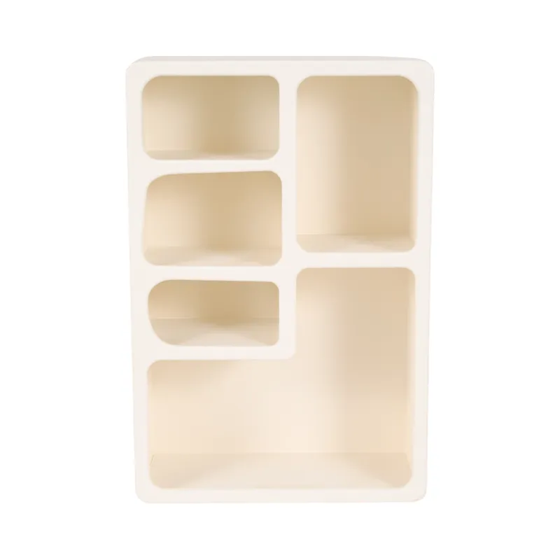 Ec 24\" Rectangle Rough Finish Wall Shelf, White