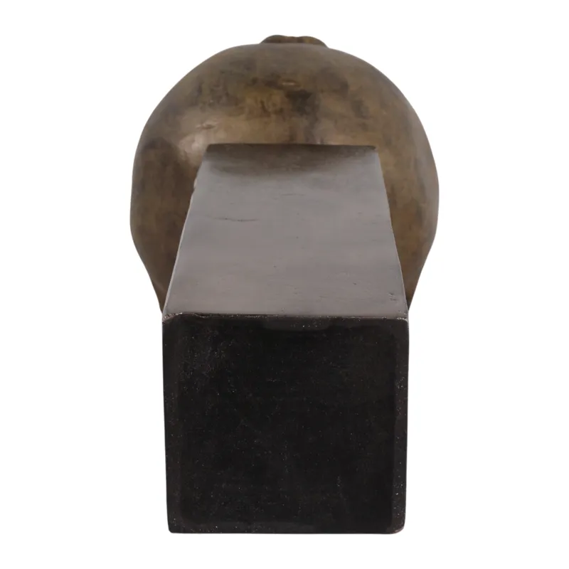 22x9" Smiley Head On Pedestal, Multi