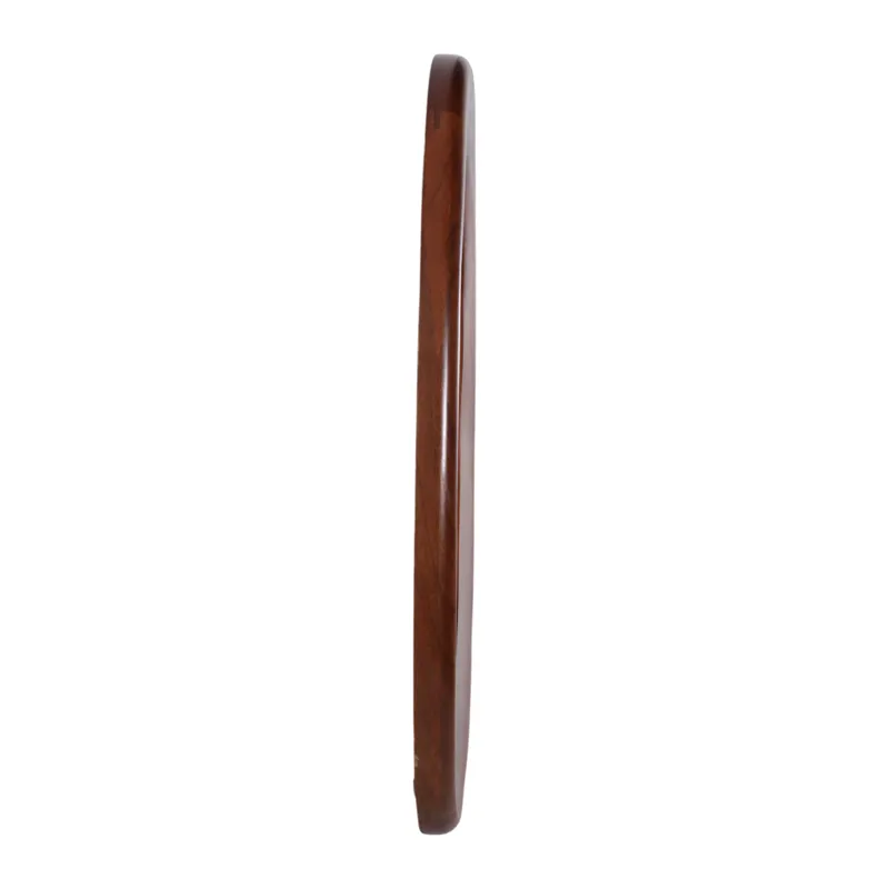 36x25" Organic Shaped Wood Mirror, Natural