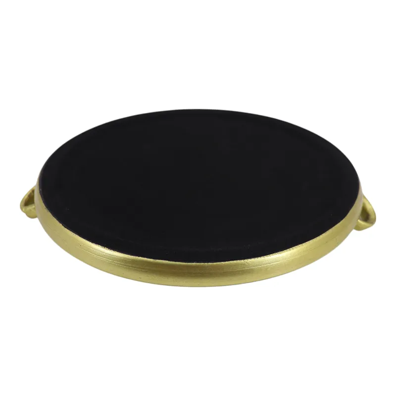 S/2 12/16\" Coquette Bow Trays, Gold