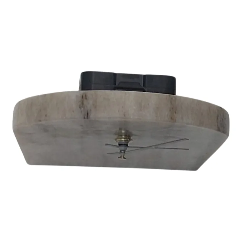 5x9\" Arch Marble Table Clock, Beige