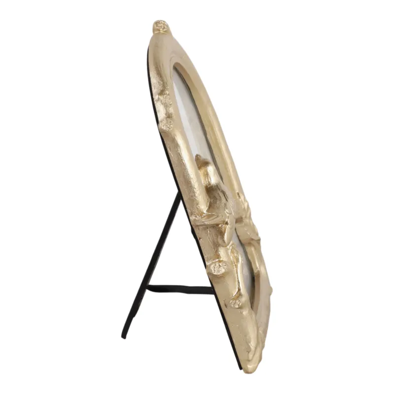 4x6" Birds & Branches Arch Photo Frame, Gold