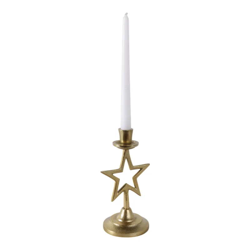 9x5\" Star Taper Holder, Gold