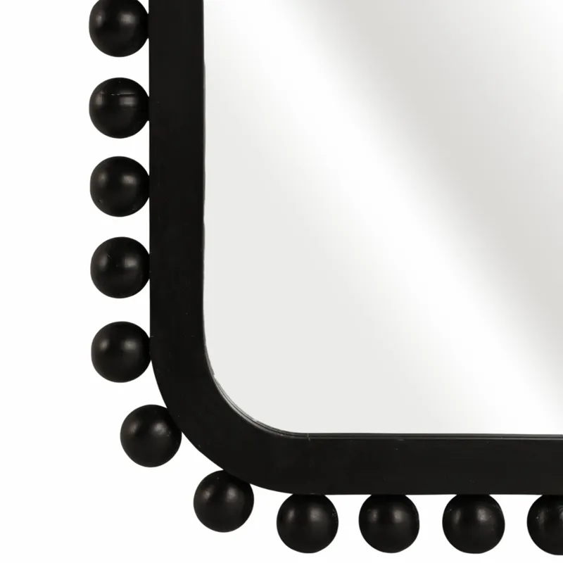 Ec 23x45\" Knobby Rectangular Mirror, Black