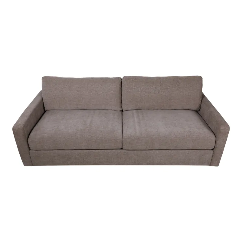 94x39" Modern Textured Sofa, Light Brown