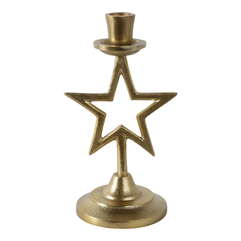 9x5\" Star Taper Holder, Gold