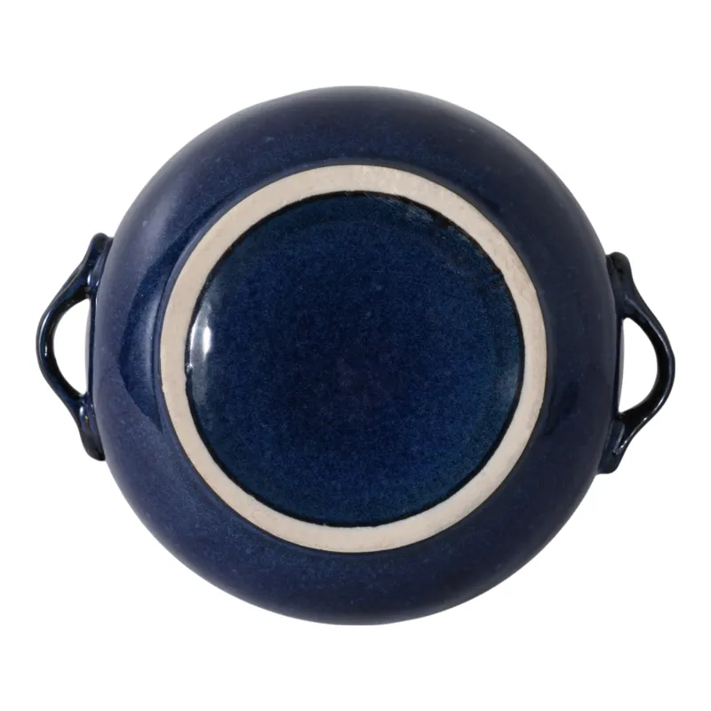 8\" 14 Oz Sandalwood Candle, Blue