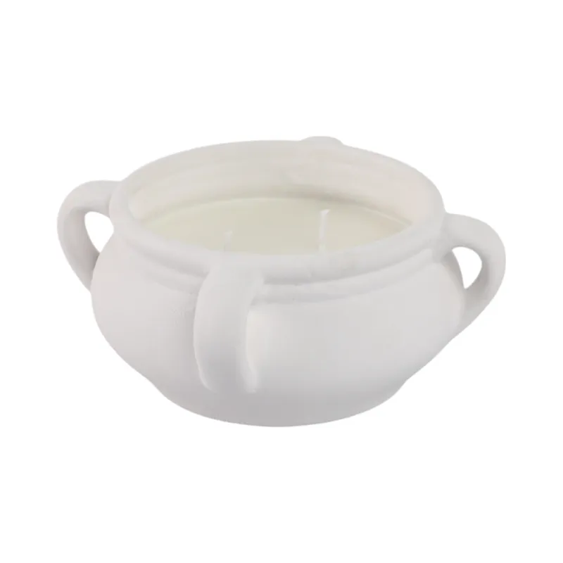 7\" 12.5 Oz Sea Salt & Bergamot Bowl Candle, White