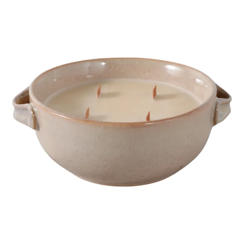 8\" 14 Oz Coffee Candle, Brown