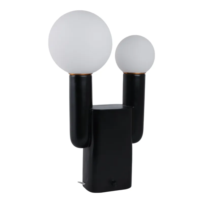20x12\" Double Head Totem Lamp With Base Switch, Bl