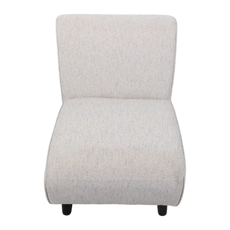 33x30" Warren Accent Chair, Ivory/brown