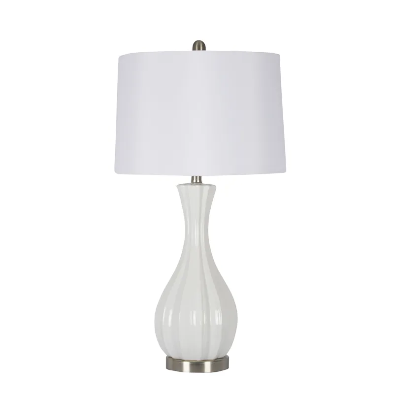 Ceramic 29" Table Lamp, White