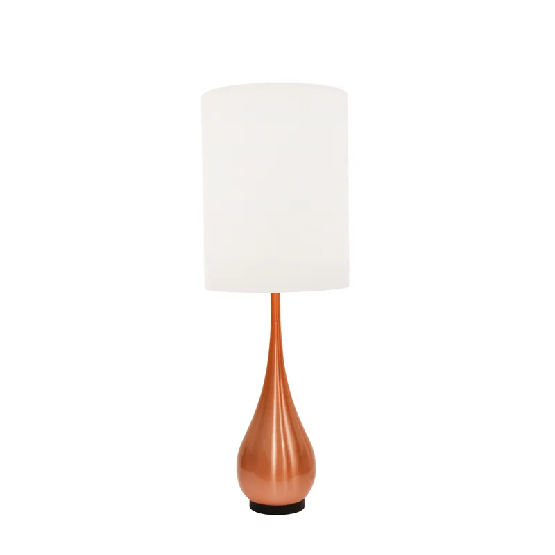 Metal 40" Teardrop Floor Lamp, Copper