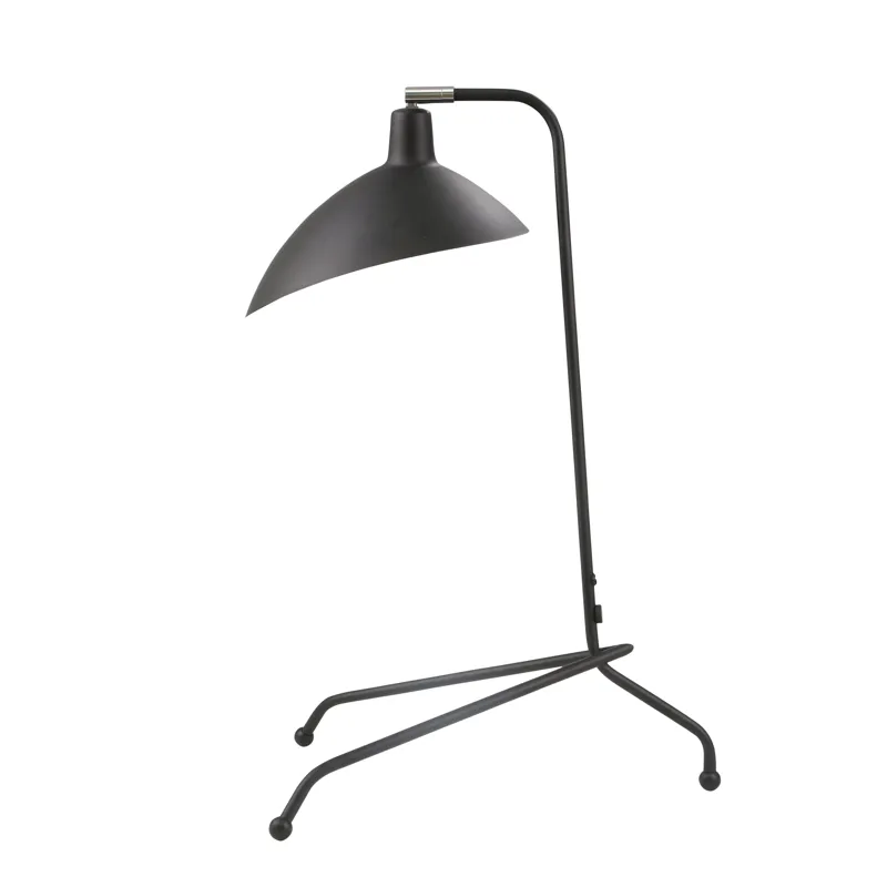 Metal 25" Tri-leg Table Lamp,black