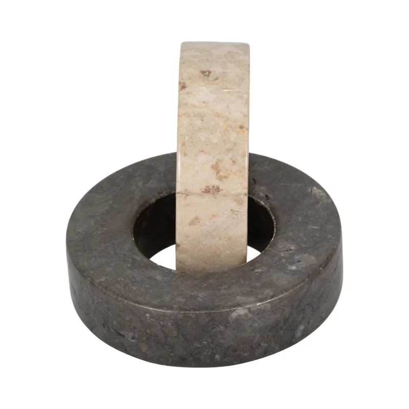 Marble, 9\" 2-circle Links, 2-tone