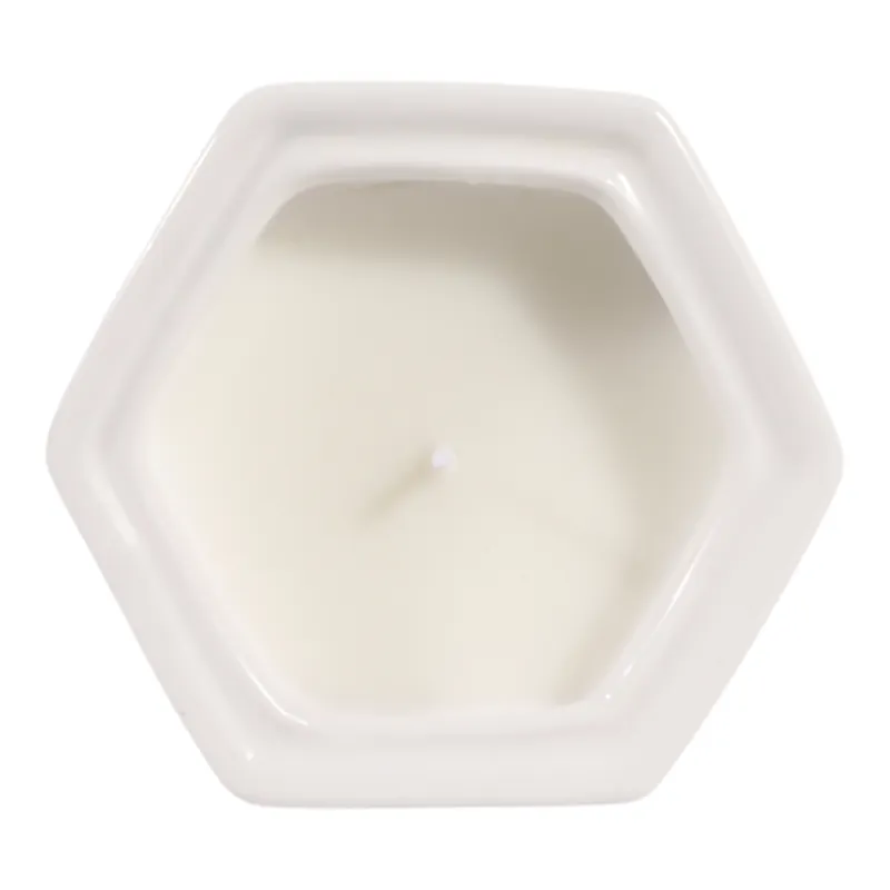 4\", 6oz Chinoiserie Candle, Brown/white