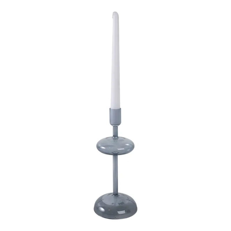 10x4\" Retro Bubble Taper Holder, Blue
