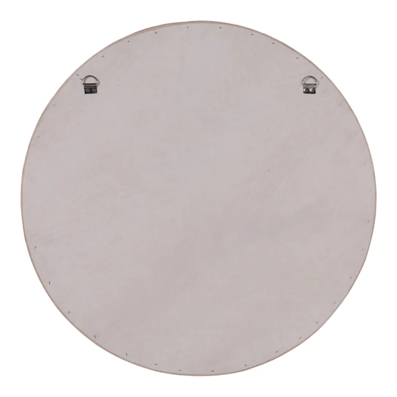 27" Round Capiz Mirror, Ivory