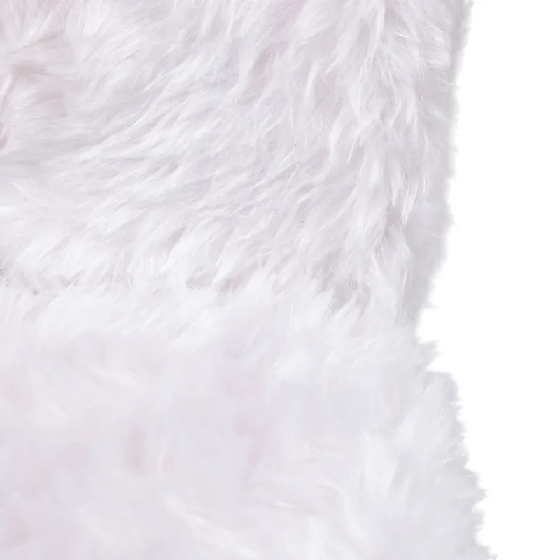 35x29" Faux Fur Accent Chair, White