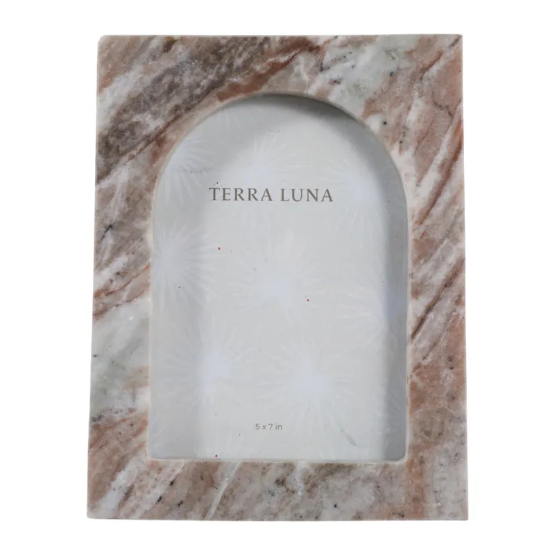 5x7" Arch Opening Marble Photo Frame, Multi