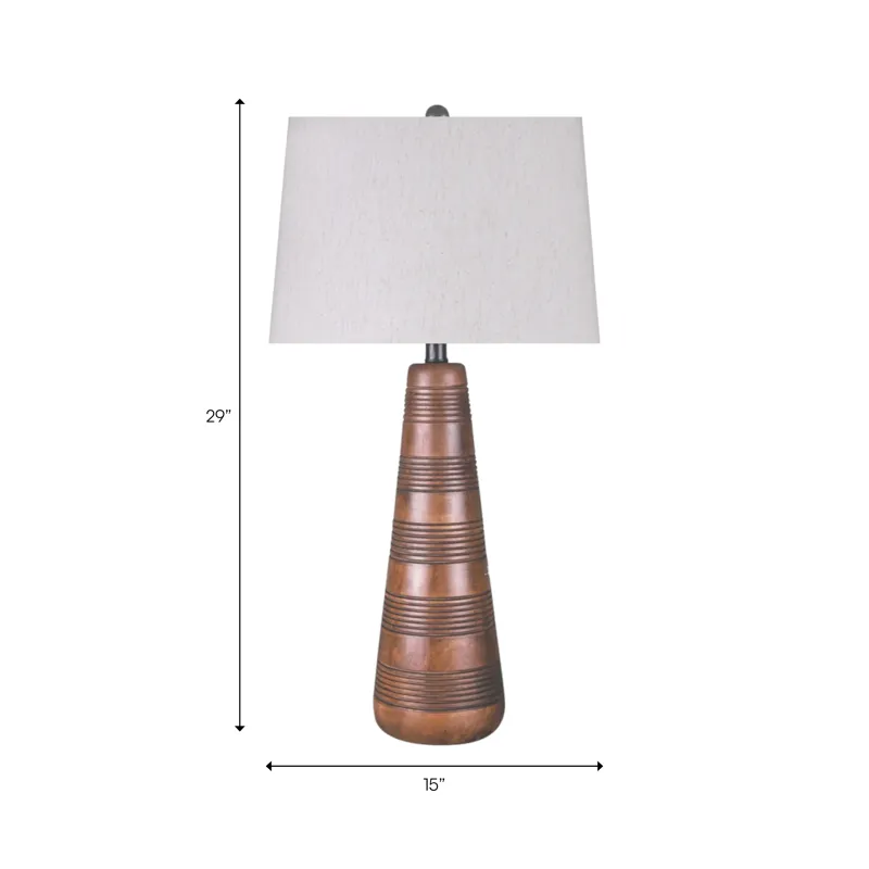 29" Wood Table Lamp