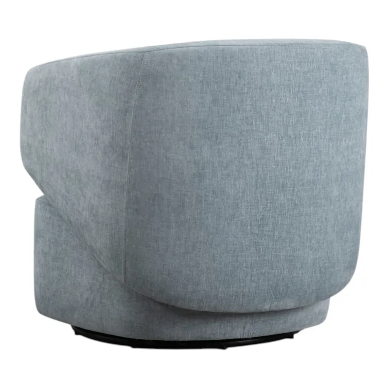 31x30" Modern Swivel Accent Chair, Light Blue