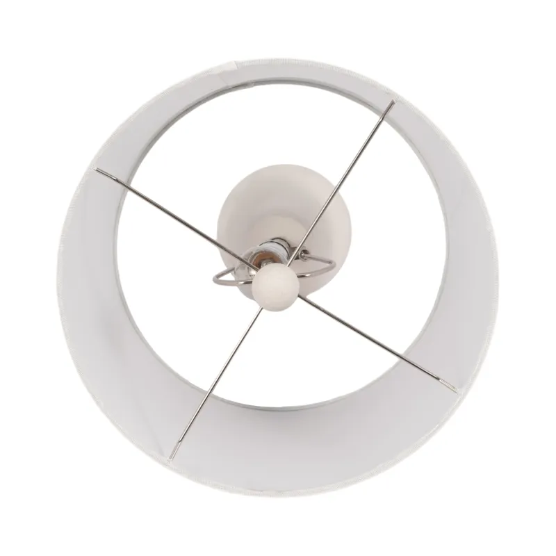 S/2 Ceramic 24\" Table Lamp, White