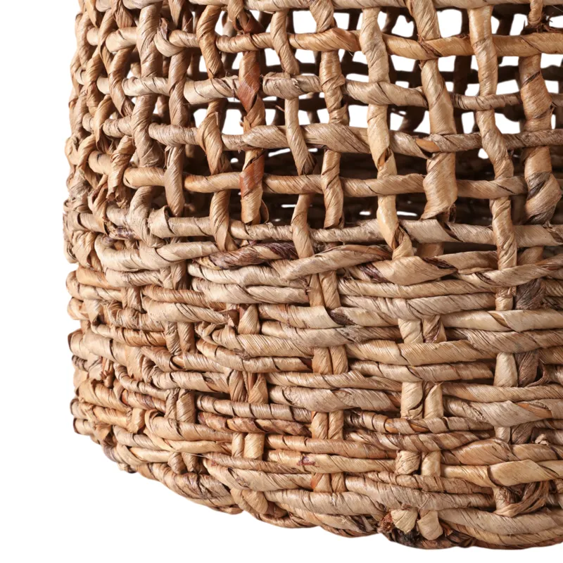 S/3 12/15/17\" Open Weave Banana Leaf Baskets, Natu