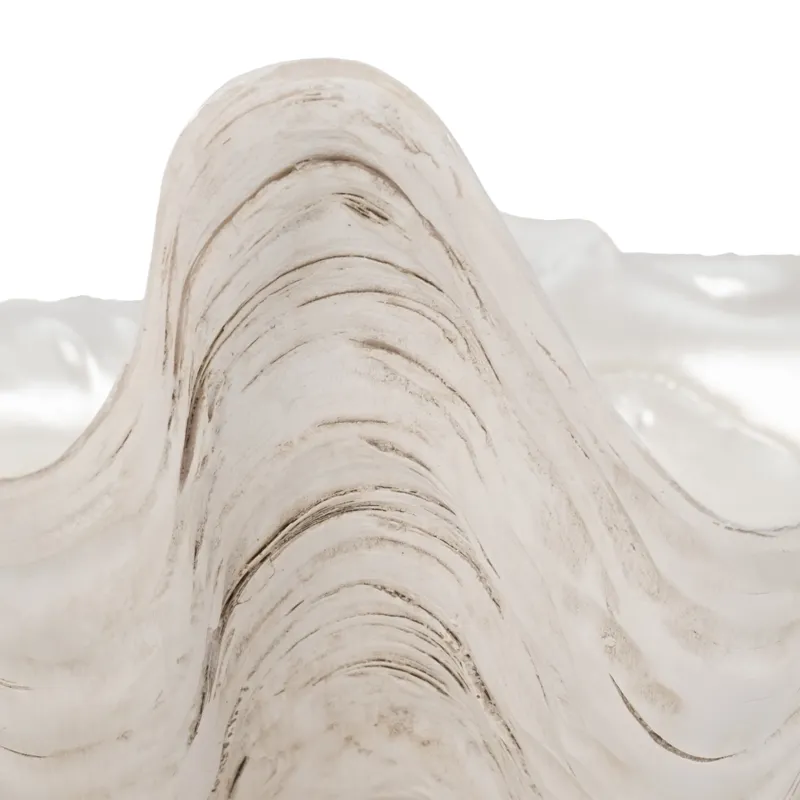 9\" Pearlized Shell Bowl, Ivory