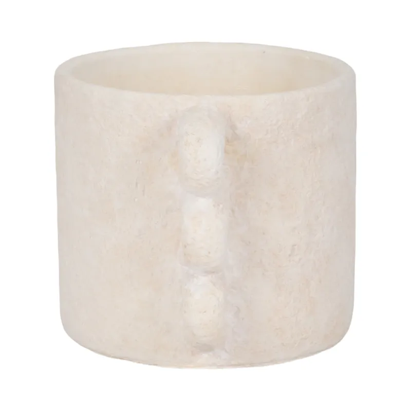 10\" Arch Handle Planter, White