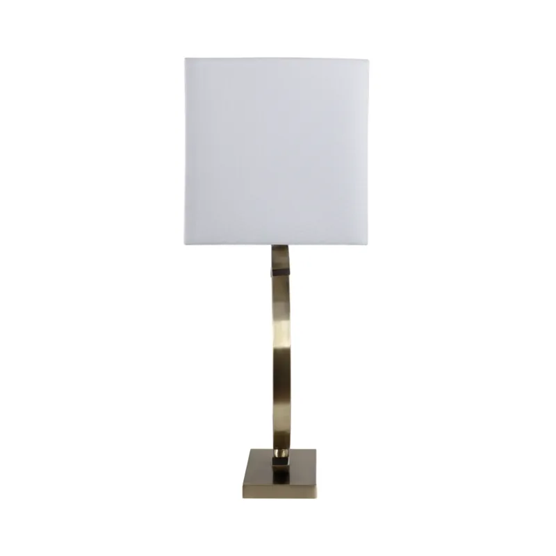 30x20\" Half-circles Rectangle Shade Lamp, Antique