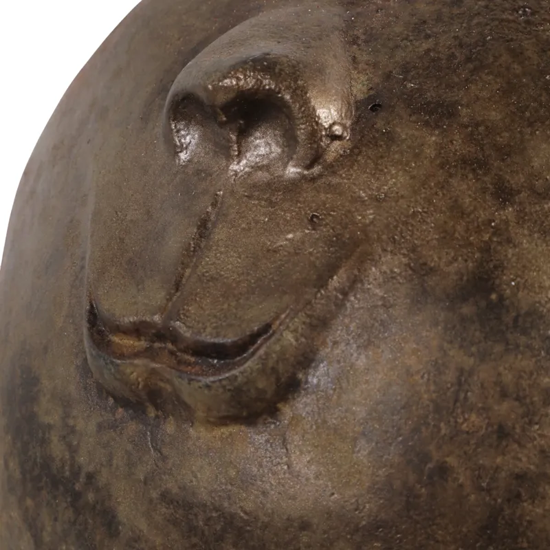 22x9" Smiley Head On Pedestal, Multi