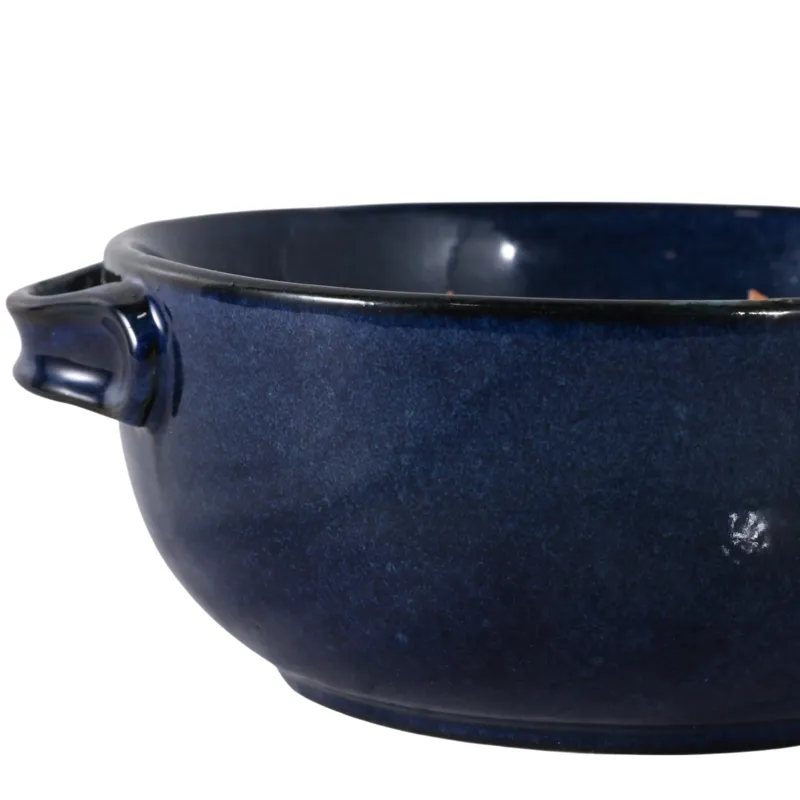 8\" 14 Oz Sandalwood Candle, Blue