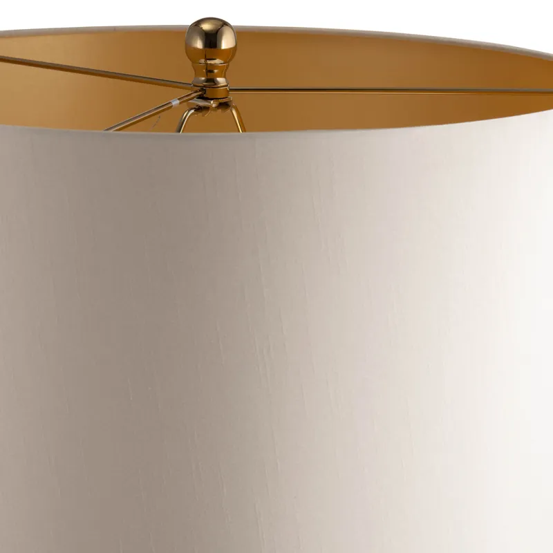 Glass, 30\" Lustered Table Lamp, Gold