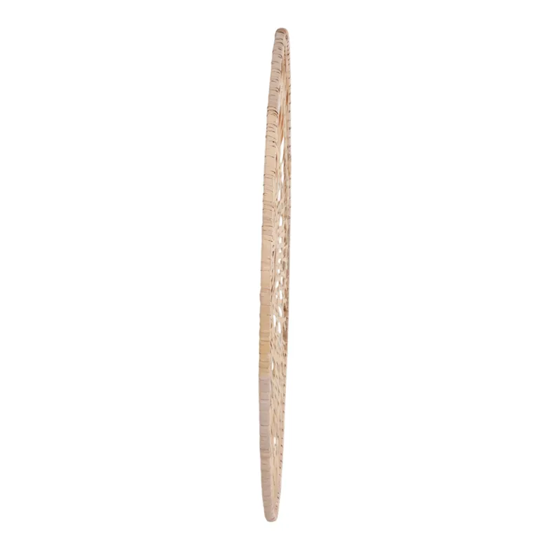 Ec Wicker, 36", Round Wall Accent, Natural